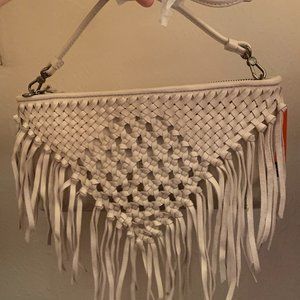 White/Off white clutch purse